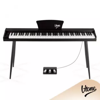 V-TONE BL-130 BK Digitālās klavieres ar 88 graduētas hammer action taustiņiem, 16 balsīm, 128 balsu polifoniju, 3 pedāļiem un 2x25W skaļruņiem - Melna