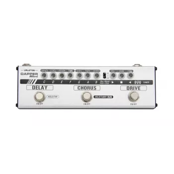 Valeton Dapper Mini daudzfunkciju ģitāras efekta pedālis ar overdrive, distortion, modulāciju, delay un skaņotāju