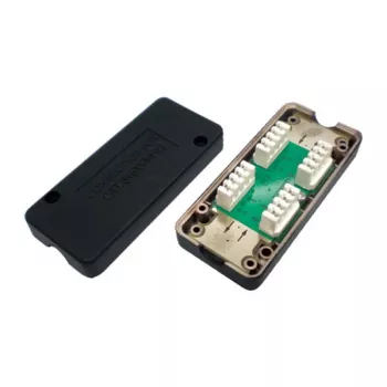 VALUE Junction Box Cat.6A Class EA UTP, 2-Port Shielded Surface Mount, Balta