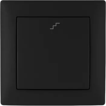 VCX WESA LC 11C divvirzienu kāpņu slēdzis, iestrādājamais, 10AX, 250V AC, melns