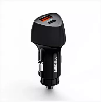 Veger CC50 Rigorous PD38W (1A1C) Auto Lādētājs Melns