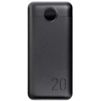 VEGER Power Bank 20000 mAh 20W PD QC 3.0 2x USB-A USB-C Melns