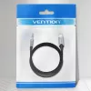 VENTION BGKHF USB-C uz 3,5 mm audio adaptera kabelis, 1 m, melns