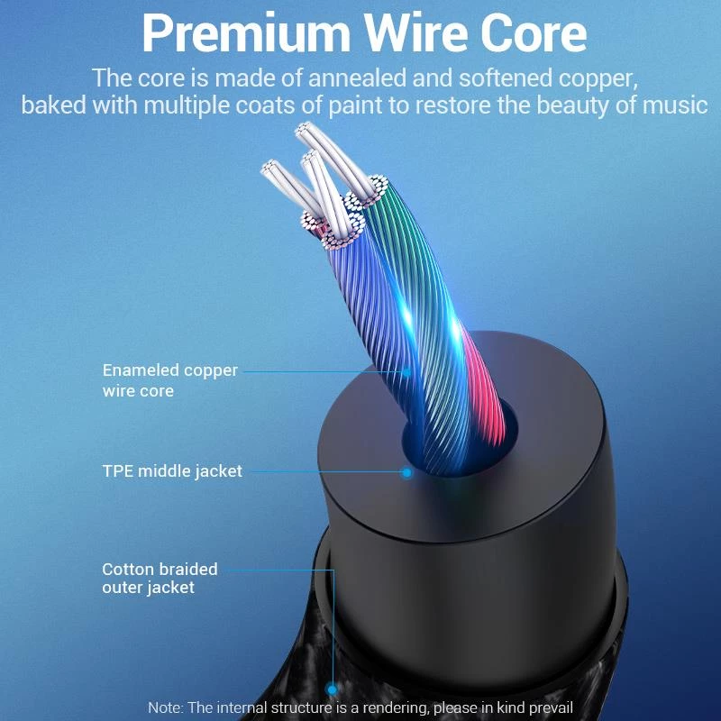 VENTION BGKHF USB-C uz 3,5 mm audio adaptera kabelis, 1 m, melns