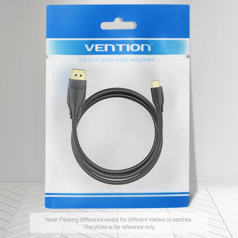 VENTION HACBF DisplayPort kabelis 1m Melns