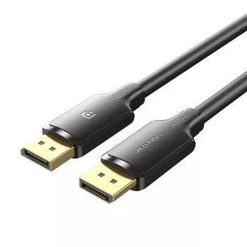 VENTION HAKBF DisplayPort to DisplayPort kabelis 1m Melns