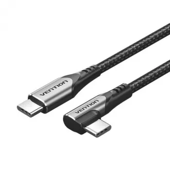 VENTION TRAHF USB-C to USB-C kabelis 1m Pelēks 10Gbps 100W PD 4K video