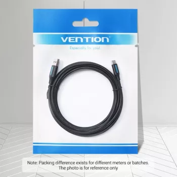 VENTION USB-C to USB 2.0 kabelis 0,25m Melns COKBC