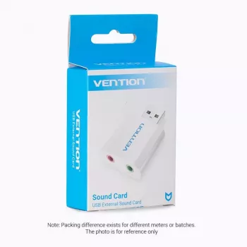 VENTION VAB-S13 USB 2.0 skaņas karte ar 2-portu centrmezglu