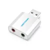 VENTION VAB-S13 USB 2.0 skaņas karte ar 2-portu centrmezglu