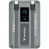 Verbatim Charge'n'Go ārējais akumulators 2C & Displejs 10000 mAh pelēks