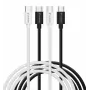 Verbatim Essentials USB 2.0 USB-C uz USB-C kabelis 2 iepakojumā, 1m, Melns