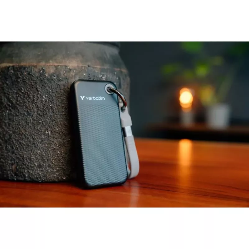 Verbatim Pocket SSD 512GB USB 3.2 Gen 2 Type-C ārējais cietvielu disks, melns/pelēks 32282