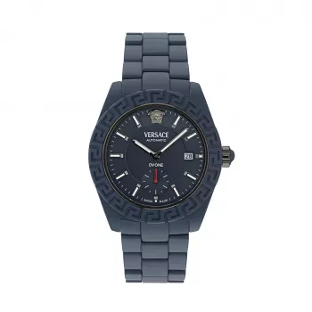Versace V-Extreme Pro Vīriešu Šveices Kvarca Pulkstenis VE7K00223 43mm Nerūsējošais Tērauds Melns Ciparnīca Sudraba Rokasprādze