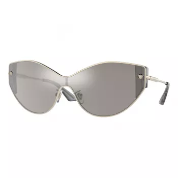 VERSACE VE2239-12526G Sieviešu saulesbrilles, zelta rāmis, pelēki spoguļstikli, 147mm