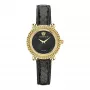 VERSACE sieviešu pulkstenis VE6I00323 kvarca hronometrs 35mm nerūsējošais tērauds melns ciparnīca