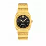 VERSACE sieviešu VE8F00424 kvarca pulkstenis, 44 mm melns ciparnīca ar ādas siksnu