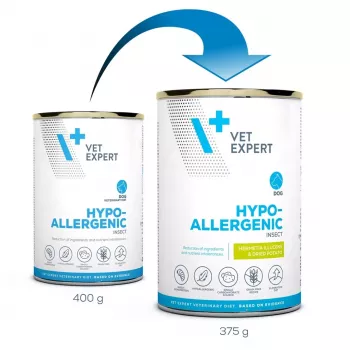 VetExpert Veterinary Diet Hypoallergenic Insect 375g Suņu Barība