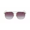 Victoria Beckham VB202S-712 Sieviešu liela izmēra kvadrātveida saulesbrilles, zelta metāla rāmis, brūnas gradienta lēcas, 59 mm
