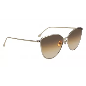 Victoria Beckham VB209S-708 Sieviešu kaķacu saulesbrilles Havana/Zelts 59mm