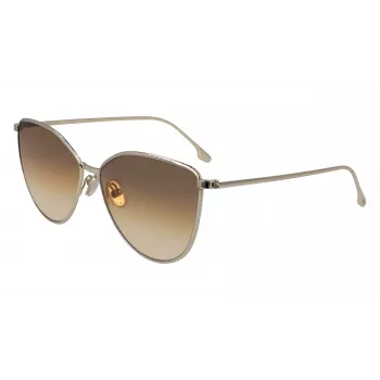 Victoria Beckham VB209S-708 Sieviešu kaķacu saulesbrilles Havana/Zelts 59mm