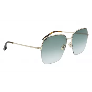 Victoria Beckham VB214SA-700 Sieviešu saulesbrilles - Havana acetāta rāmis, brūnas gradienta lēcas, 61mm