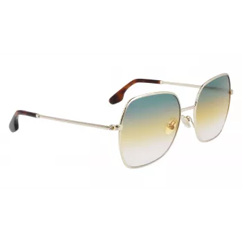 Victoria Beckham VB223S-727 Sieviešu saulesbrilles Havana acetāta kvadrātveida rāmis brūni gradienta lēcas 56mm