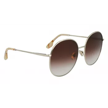 Victoria Beckham VB224S-702 Women's Sunglasses Gold/Havana Brown Gradient 59mm