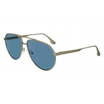 Victoria Beckham VB242S6114720 Sieviešu kvadrātveida saulesbrilles Brūns zelta rāmis Brūni gradienta stikli 61/14/140 mm