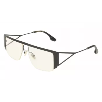 Victoria Beckham VB250S5913001 Sieviešu lielizmēra kvadrātveida saulesbrilles - Melns rāmis, pelēks gradients stikls 59mm