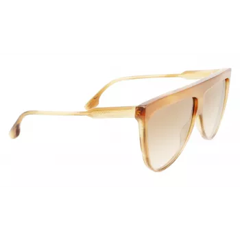 Victoria Beckham VB619S6509774 Sieviešu Aviator Saulesbrilles Zelts Rāmis Brūns Gradienta Lēcas 65mm