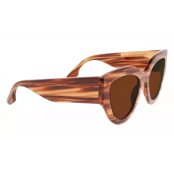 Victoria Beckham VB628S-230 Sieviešu saulesbrilles Butterfly Havana Acetāts Brūnas gradienta lēcas 55/21/145 mm