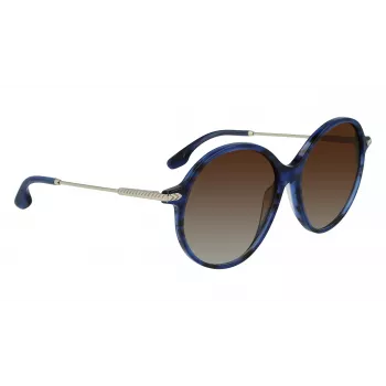 Victoria Beckham VB632S-419 Sieviešu saulesbrilles Havana Blue Gradient 58mm