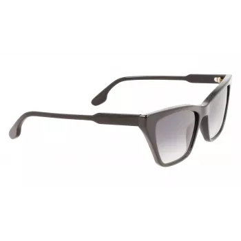 Victoria Beckham VB638S-001 Sieviešu kvadrātveida saulesbrilles Melnas/Pelēkas 55/17/140 mm