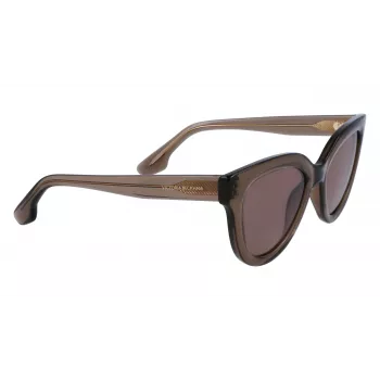 Victoria Beckham VB649S-303 Sieviešu kaķacs formas saulesbrilles Havana brūns gradients 52mm