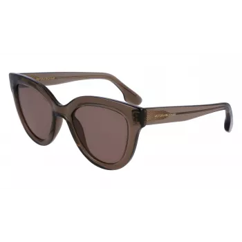 Victoria Beckham VB649S-303 Sieviešu kaķacs formas saulesbrilles Havana brūns gradients 52mm