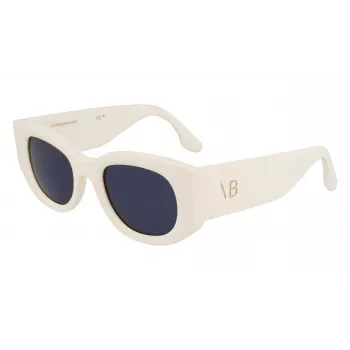 Victoria Beckham VB654S5022103 Sieviešu saulesbrilles - Melns acetāta rāmis, Pelēkas polikarbonāta lēcas, 50mm