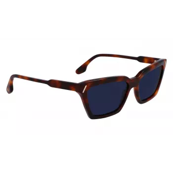 Victoria Beckham VB661S-215 Sieviešu kvadrātveida acetāta saulesbrilles Havana Brūns gradients 57mm