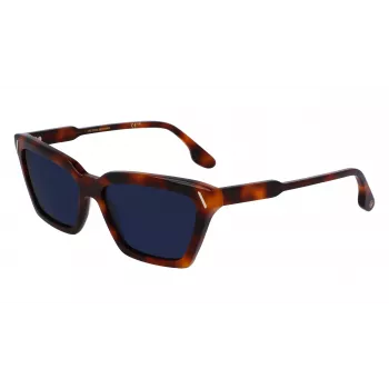 Victoria Beckham VB661S-215 Sieviešu kvadrātveida acetāta saulesbrilles Havana Brūns gradients 57mm