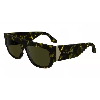 Victoria Beckham VB666S Saulesbrilles Sievietēm Melns Acetāts Kvadrātveida Rāmis Pelēkas Lēcas 55mm