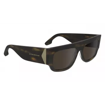 Victoria Beckham VB666S5516321 Sieviešu pārlieku lielas kvadrātveida saulesbrilles Havana Brūns gradients 55mm