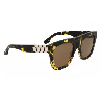 Victoria Beckham VB675S5220012 Sieviešu saulesbrilles, melns acetāta rāmis, tumši pelēkas polikarbonāta lēcas, 52mm