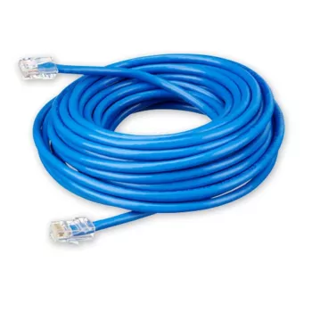 Victron Energy RJ45 UTP kabelis 15m – Cat6 Gigabit Ethernet komutācijas kabelis, pelēks