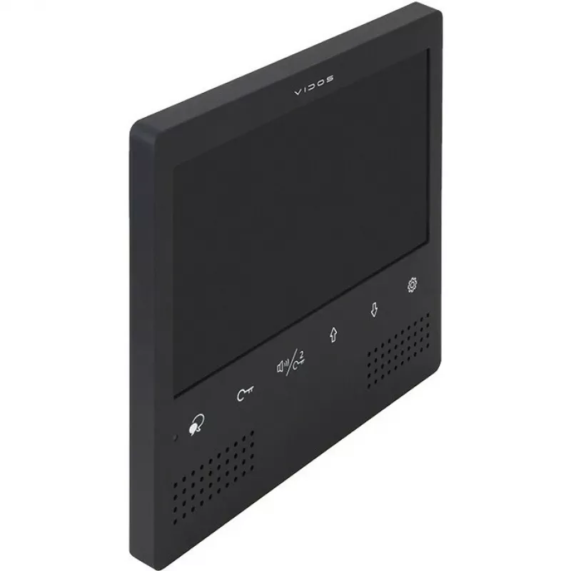 VIDOS DUO M1023B-2 7 collu TFT LCD video durvju telefona monitors, melns