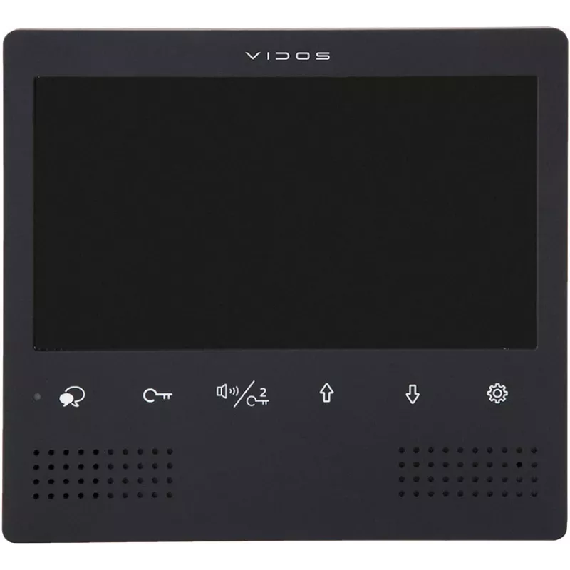VIDOS DUO M1023B-2 7 collu TFT LCD video durvju telefona monitors, melns