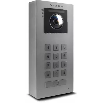VIDOS IPX S100 āra IP video durvju stacija 2MP 1080p PoE Wi-Fi Melna