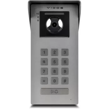VIDOS IPX S100 āra IP video durvju stacija 2MP 1080p PoE Wi-Fi Melna