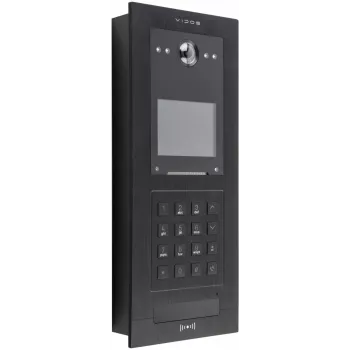 VIDOS IPX S110 āra panelis – IP video durvju stacija ar 2MP kameru, PoE, IP65