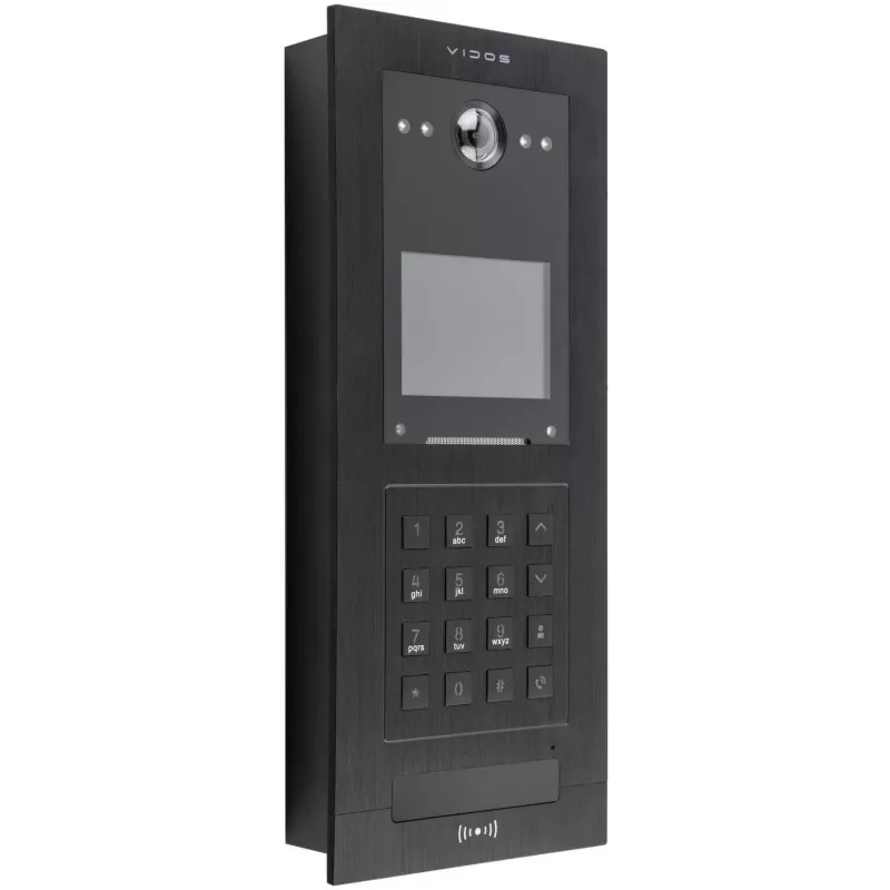 VIDOS IPX S110 āra panelis – IP video durvju stacija ar 2MP kameru, PoE, IP65