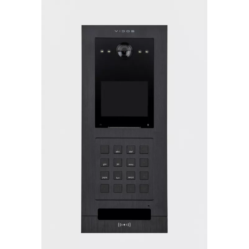 VIDOS IPX S110 āra panelis – IP video durvju stacija ar 2MP kameru, PoE, IP65